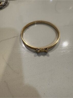 kate spade Gold Bow Bangle Bracelet